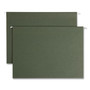 Smead Box Bottom Hanging File Folders, 3" Capacity, Legal Size, Standard Green, 25/Box