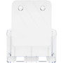 deflecto DocuHolder for Countertop/Wall-Mount, Magazine, 9.25w x 3.75d x 10.75h, Clear