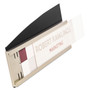 deflecto Interior Image Anti-Glare Sign Holder, Landscape, 8.5 x 2 Insert, Black/Silver