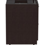 Lorell Essentials Series File/File Fixed File Cabinet - 28.3" Height x 16" Width x 22" Depth Pedestal - Finish: Espresso, Silver Brush