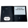 Sparco Letter Pocket Folder - 8 1/2" x 11" - 2 Internal Pocket(s) - Black
