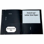 Sparco Letter Pocket Folder - 8 1/2" x 11" - 2 Internal Pocket(s) - Black