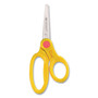 Westcott Scissor Caddy with Kids' Scissors, 5" Long, 2" Cut Length, Light Blue; Light Green; Pink; Yellow, Straight Handles, 24/Set (ACM14755) View Product Image