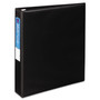 Avery Heavy-Duty Non-View Binder with DuraHinge and One Touch EZD Rings, 3 Rings, 1.5" Capacity, 11 x 8.5, Black (AVE79985) View Product Image