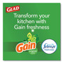 Glad ForceFlex Kitchen Drawstring Trash Bags, 13 gal, Gain Original Scent, 24 x 27.38, White, 80/Box
