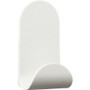 Duck EasyMounts Medium J-Hook, Matte White, 15 lb Capacity