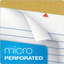 TOPS "The Legal Pad" Plus Ruled Perforated Pads with 40 pt. Back, Wide/Legal Rule, 50 White 8.5 x 11.75 Sheets, Dozen