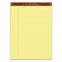 TOPS "The Legal Pad" Ruled Perforated Pads, Top 2-Hole Punch, Wide/Legal Rule, 50 Canary-Yellow 8.5 x 11.75 Sheets, Dozen
