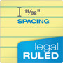 TOPS "The Legal Pad" Ruled Perforated Pads, Top 2-Hole Punch, Wide/Legal Rule, 50 Canary-Yellow 8.5 x 11.75 Sheets, Dozen