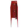 Universal Economy Non-View Round Ring Binder, 3 Rings, 3" Capacity, 11 x 8.5, Red (UNV30409)