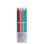 Work Happy Gel Pen, Retractable, Fine 0.7 Mm, Black Ink, Assorted Barrel Colors, 4/pack (PPJ107472) View Product Image
