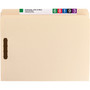 Smead Top Tab Fastener Folders, Straight Tabs, 0.75" Expansion, 2 Fasteners, Letter Size, Manila Exterior, 50/Box