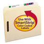 Smead Top Tab Fastener Folders, Straight Tabs, 0.75" Expansion, 2 Fasteners, Letter Size, Manila Exterior, 50/Box