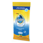 Pledge Multi-Surface Cleaner Wet Wipes, Cloth, 7 x 10, Fresh Citrus, White, 25/Pack, 12 Packs/Carton