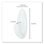 Command Medium Bath Hooks Value Pack, Plastic, White, 3 lb Capacity, 6 Hooks and 6 Strips (MMMBATH186ES)