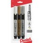 Pentel Opaque Bullet Tip Paint Markers - 0.3 mm Bullet Marker Point - Assorted Ink - (PENMMP20BP3M1)