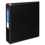 Avery Heavy-Duty Non-View Binder with DuraHinge and One Touch EZD Rings, 3 Rings, 2" Capacity, 11 x 8.5, Black (AVE79982) View Product Image