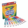 Crayola Ultra-Clean Washable Markers, Broad Bullet Tip, Assorted Bright Colors, 10/Pack