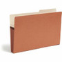 Smead 2/5 Tab Cut Legal Recycled File Pocket - 8 1/2" x 14" - 3 1/2" Expansion - Right Tab Position - 9 pt. - Redrope