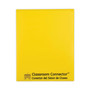 C-Line Classroom Connector Folders, 11 x 8.5, Yellow, 25/Box