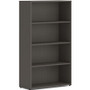 HON Mod HLPLBC3013B4 Book Case - 53" Height x 30" Width x 13" Depth - 4 Shelve(s) - 2 Adjustable Shelf(ves) - Finish: Slate Teak - Adjustable Shelf, Durable, Laminated, Scratch Resistant, Spill Resistant, Stain Resistant