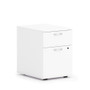 HON Mod HLPLPMBF Pedestal - 20" Height x 15" Width x 20" Depth - 2 x Box, File Drawer(s) - Finish: Simply White