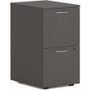 HON Mod HLPLPMFF Pedestal - 28" Height x 15" Width x 20" Depth - 2 x File Drawer(s) - Finish: Slate Teak