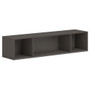 HON Mod Wall Mounted Storage | Open | 60"W | Slate Teak Finish - 39.8" Height x 60" Width x 14" Depth - Finish: Slate Teak