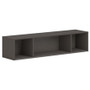 HON Mod Wall Mounted Storage | Open | 60"W | Slate Teak Finish - 39.8" Height x 60" Width x 14" Depth - Finish: Slate Teak