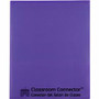 C-Line Classroom Connector Letter Report Cover - 8 1/2" x 11" - 2 Internal Pocket(s) - Purple