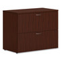 HON Mod Lateral File, 2 Legal/Letter-Size File Drawers, Traditional Mahogany, 36" x 20" x 29"
