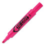 Avery HI-LITER Desk-Style Highlighters, Fluorescent Pink Ink, Chisel Tip, Pink/Black Barrel, Dozen