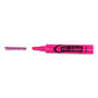 Avery HI-LITER Desk-Style Highlighters, Fluorescent Pink Ink, Chisel Tip, Pink/Black Barrel, Dozen