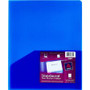Avery Letter Pocket Folder - 8 1/2" x 11" - 20 Sheets Capacity - 2 Internal Pocket(s) - Blue - Translucent, Lightweight, Water Resistant, Flexible, PVC-free, Durable