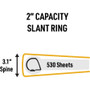 Avery UltraDuty Safety Data Sheet Binders with Chain, 3 Rings, 2" Capacity, 11 x 8.5, Yellow/Red