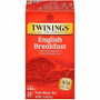 Twinings of London English Breakfast Black Tea Bag - Black Tea - 25 Cup