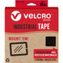 VELCRO Eco Collection Adhesive Backed Tape - 8 ft Length x 1.88" Width - Black