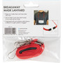 Advantus Face Mask Lanyard - Adjustable - J-Hook Attachment - 30" Length - Red