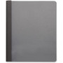 Business Source Letter Report Cover - 8 1/2" x 11" - 100 Sheets Capacity - 3 x Prong Fastener(s) - Black - Textured, Non-stick