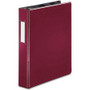 Business Source 1.5" D-Ring Binder - 1 1/2" Binder Capacity - 375 Sheet Capacity - Fastener(s): Slant D-Ring - Pocket(s): Internal - Burgundy