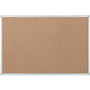 MasterVision Ayda Cork Bulletin Board - 0.50" Board Height x 18" Board Width x 24" Board Depth - Cork Surface - Self-healing, Durable, Resilient, Heavy-gauge - Aluminum Frame