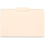 Business Source 1/3 Tab Cut Legal Recycled Top Tab File Folder - 8 1/2" x 14" - 3/4" Expansion - 11 pt. - Manila - 10% Recycled - (BSN99725)