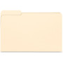 Business Source 1/3 Tab Cut Legal Recycled Top Tab File Folder - 8 1/2" x 14" - 3/4" Expansion - 11 pt. - Manila - 10% Recycled - (BSN99724)