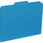 Business Source 1/3 Tab Cut Letter Recycled Top Tab File Folder - 8 1/2" x 11" - Top Tab Location - Assorted Tab Position - 11 pt. - 1 Plys - (BSN43562)