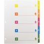 Business Source Color-coded Table of Contents/Tabs Index Dividers - Printed Tab(s) - Digit - 1-5 - 5 Tab(s)/Set - 3 Hole Punched
