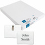 Business Source Clip Holder Style Badge Kit - 3" Height x 4" Width - Clear