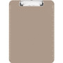 Business Source Flat Clip Plastic Clipboard - 9" x 12" Sheet Size - Plastic - Smoke