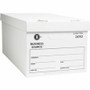 Business Source Lift-off Lid Light Duty Storage Box - External Dimensions: 12" Width x 24" Depth x 10" Height - Media Size Supported: Letter - Lift-off Closure - Light Duty - Stackable