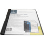 Business Source Letter Report Cover - 8 1/2" x 11" - 30 Sheets Capacity - Vinyl - Black