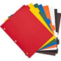 Business Source Plain Tab Color Polyethylene Index Dividers - Blank Tab(s) - 8 Tab(s)/Set - 8.5" Divider Width x 11" Divider Length - Letter - 3 Hole Punched